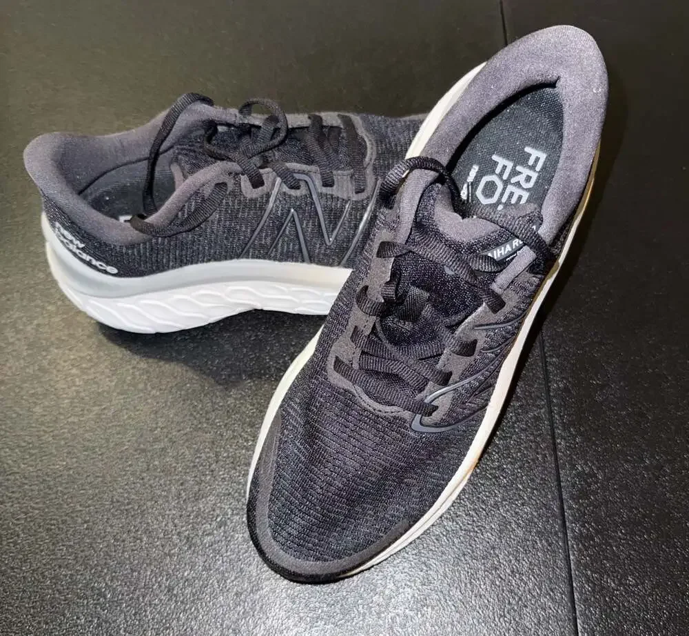 New Balance Fresh Foam X Kaiha Road Black Dark Silver Metallic Running Shoes-8.5